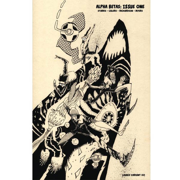 ALPHA BETAS B&W #1 VARIANT COVER
